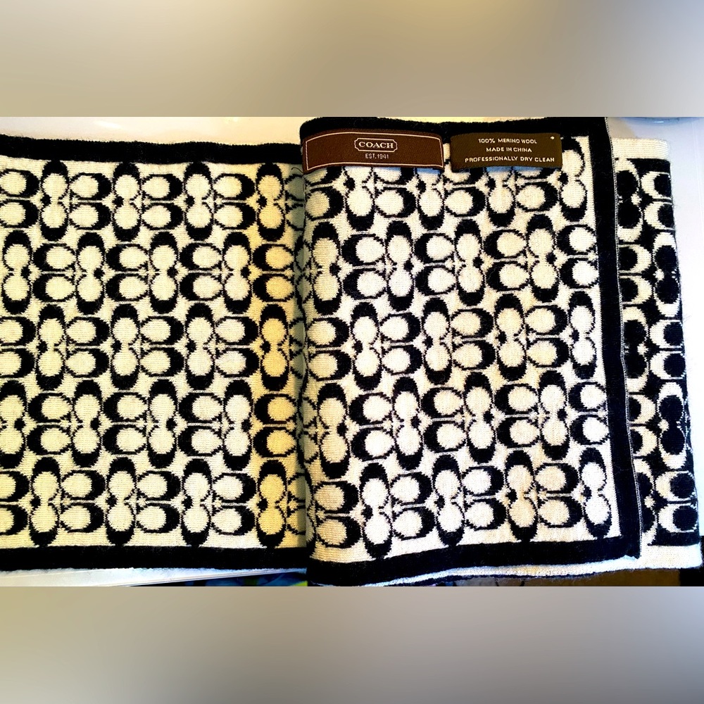 Coach Merino Wool Scarf
